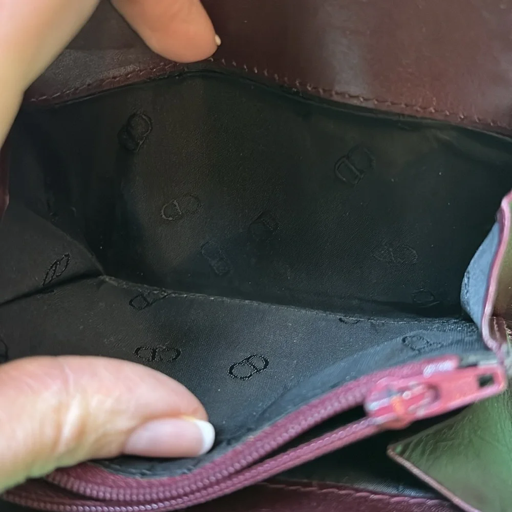 Authentic Beautiful vintage Dior burgundy Wallet